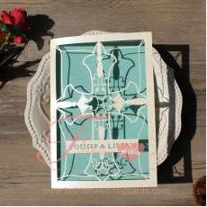 Affordable Laser Cut Cross Wedding Invitations